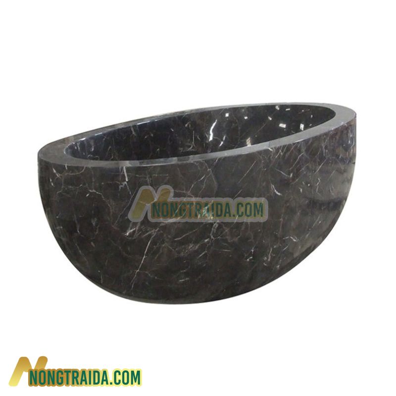 Bồn tắm đá cổ điển Dark Emperador Marble, Bồn tắm đá xa xỉ, Bồn tắm đá cổ điển