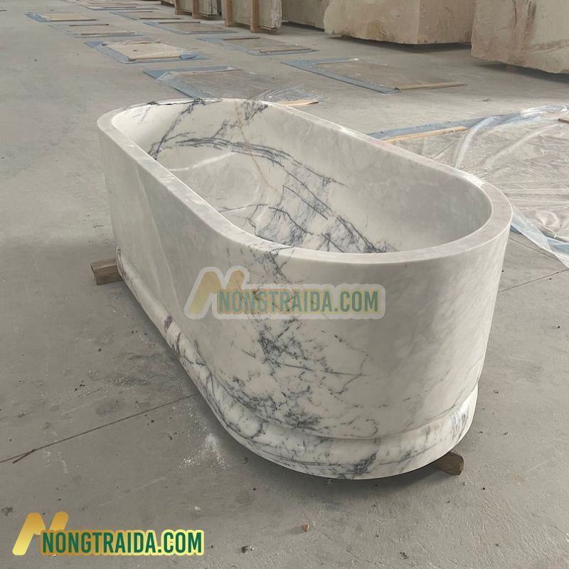 Bồn tắm đá trắng Marble tự nhiên, Bồn tắm xa xỉ, Bồn tắm Marble Newyork