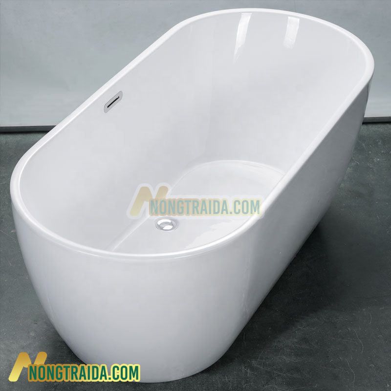 Bồn tắm đứng đá marble trắng cho người lớn