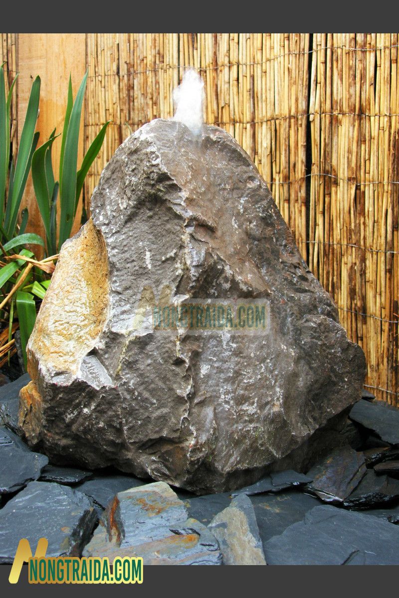 Đá đài phun nước đá granit Bỉ 45cm