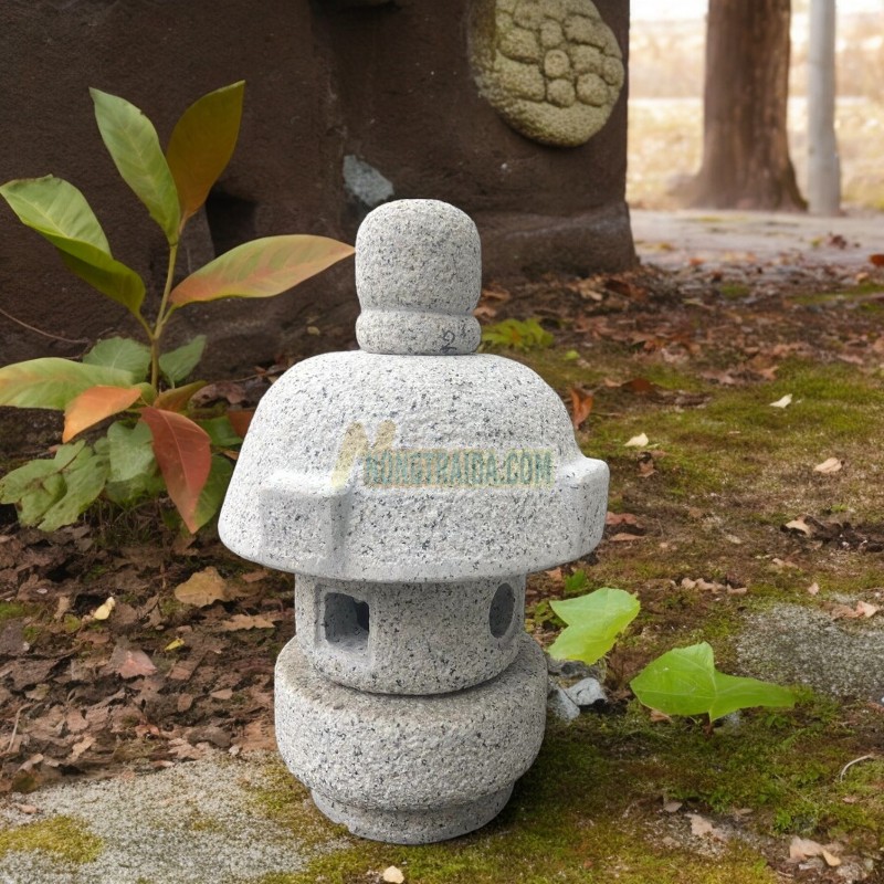 Đèn đá kiểu Nhật Misaki Gata - Nấm mini 35cm