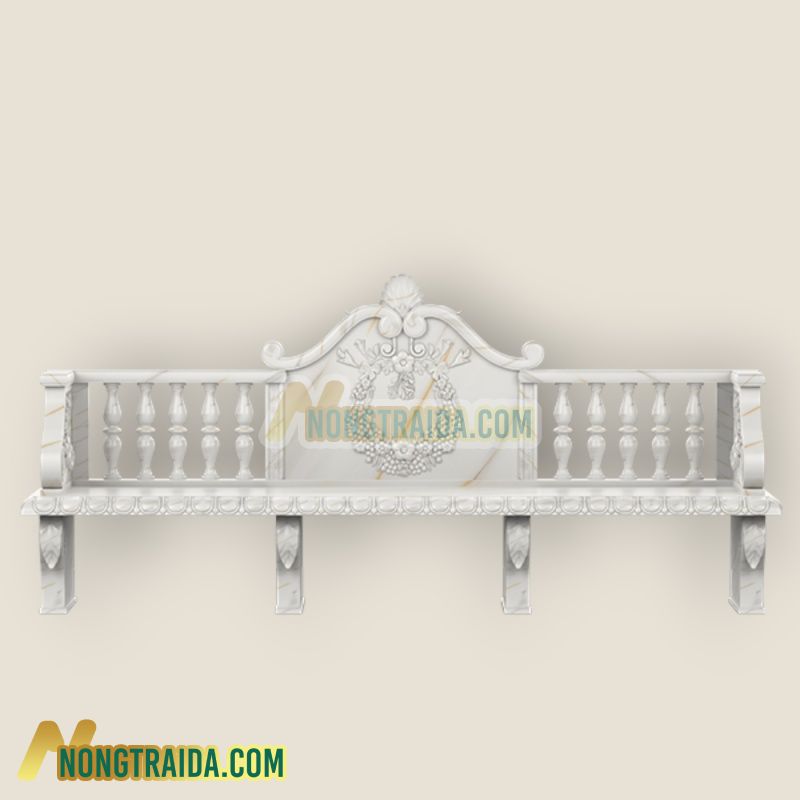 Ghế đá Balustrade Hoa Lụa