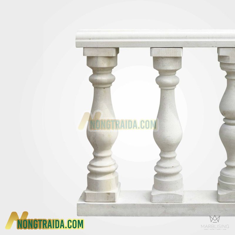 Lan can đá thạch anh cổ điển – Classic Marble Balustrade