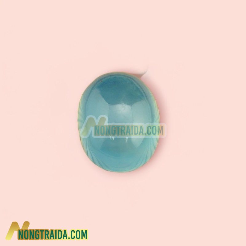 Mặt đá Aquamarine cao cấp chuẩn 8A 17mm