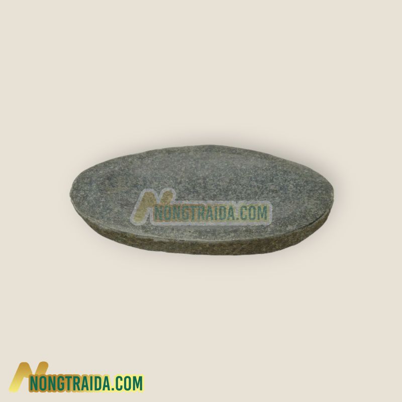 Chậu đá nhỏ, khay đá đường kính Ø 12cm, được điêu khắc thủ công từ đá sông
