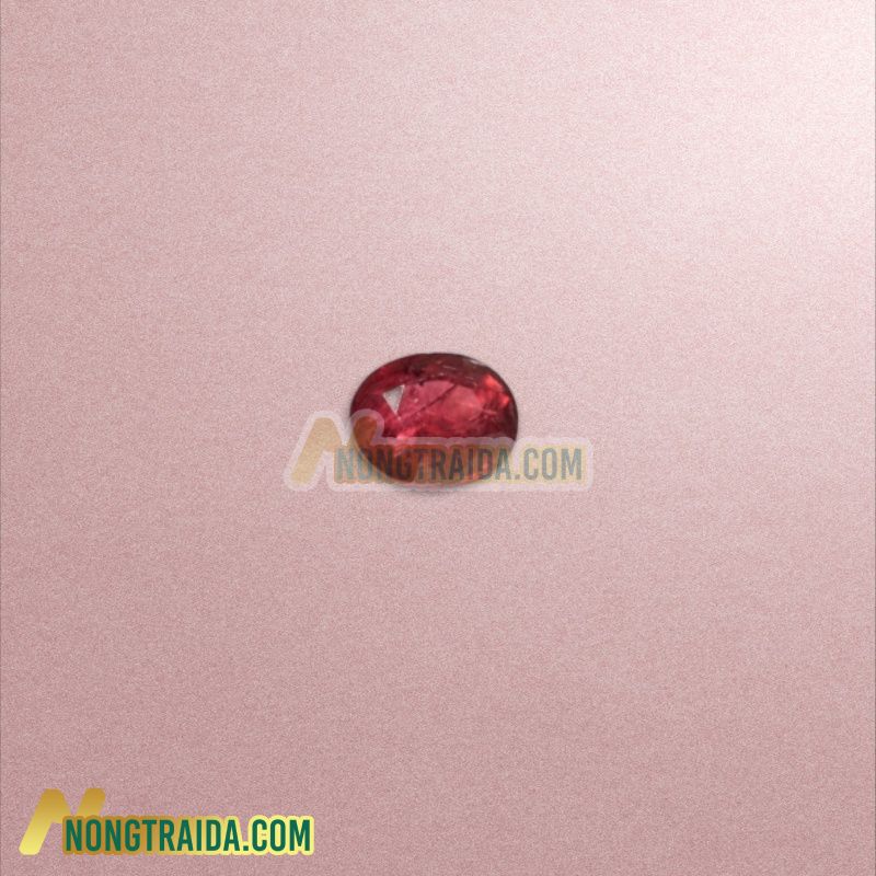 Spinel đỏ VN (100% natural) oval 6*7mm 1.8cts