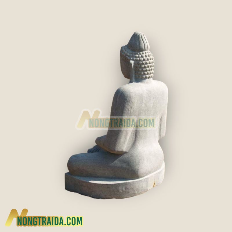 Tượng Phật Bồ tát từ đá Granite Ấn Độ đen, được điêu khắc tay theo yêu cầu, cao 160cm