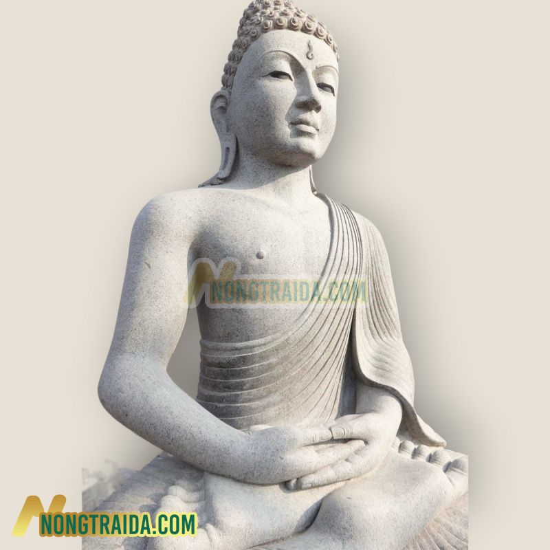 Tượng Phật Thiền lớn từ đá Granite, có chiều cao lên đến 3,5m , mắt thứ ba, cao 2.5m