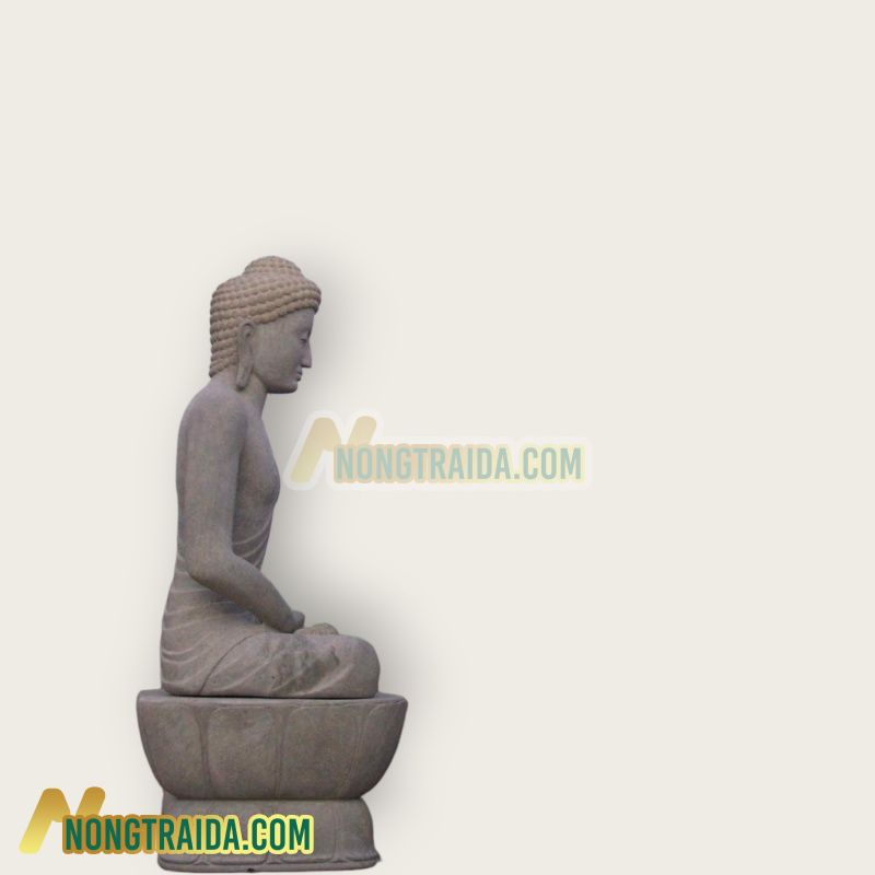 Tượng Phật Thiền lớn từ đá Granite được điêu khắc tay theo yêu cầu, cao 250cm