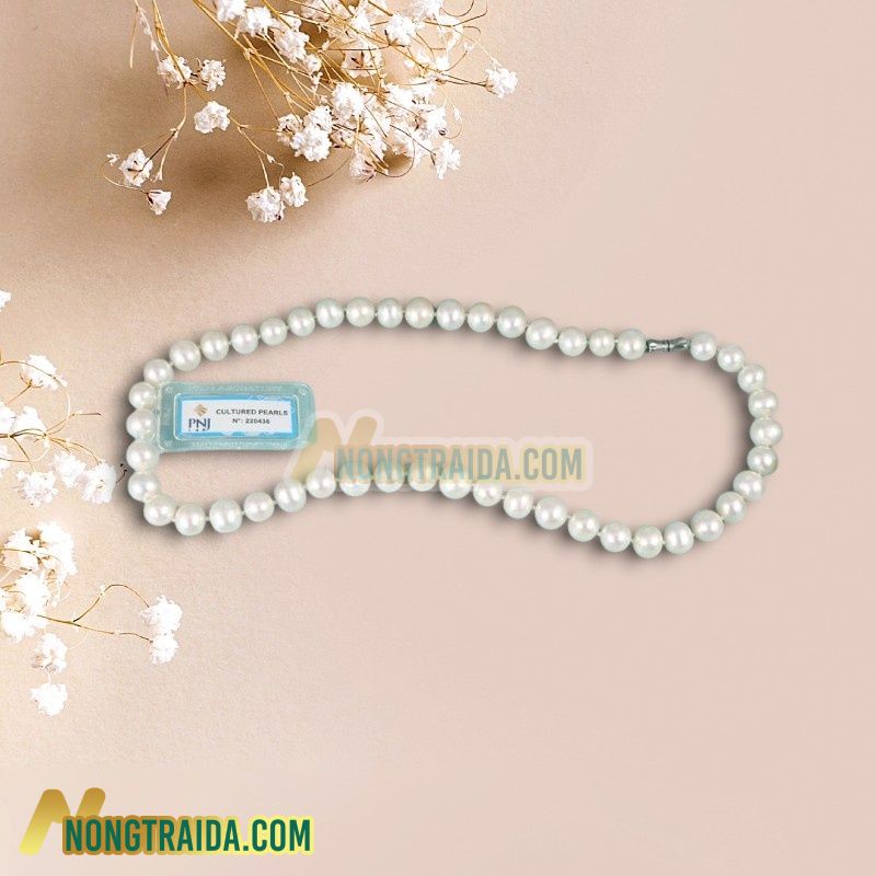Vòng cổ Ngọc Trai trắng 9mm