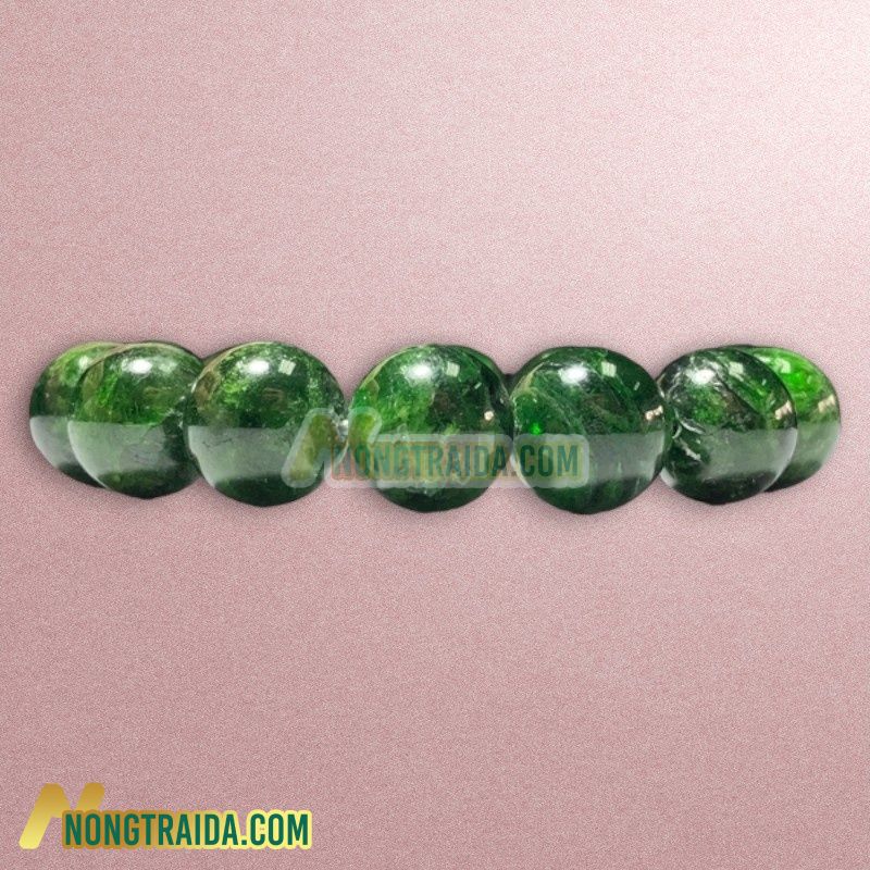 Vòng đá Diopside 13mm cao cấp chuẩn 5A