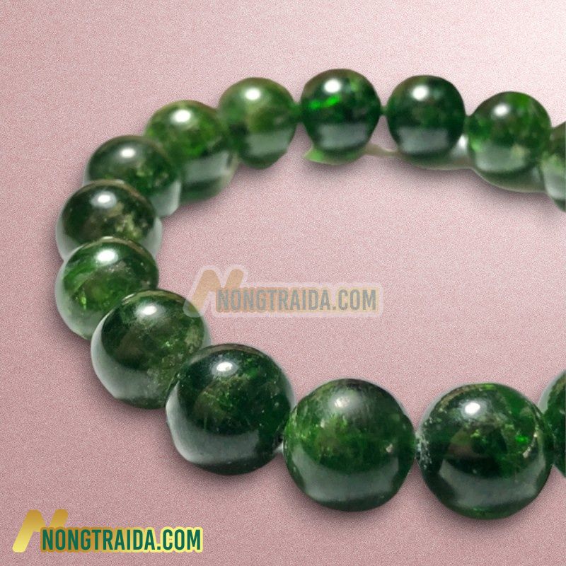 Vòng đá Diopside cao cấp 12mm