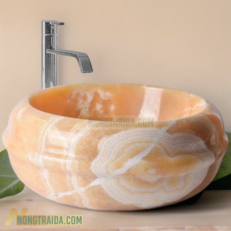 Lavabo đá ngọc hoàng lòng tự nhiên