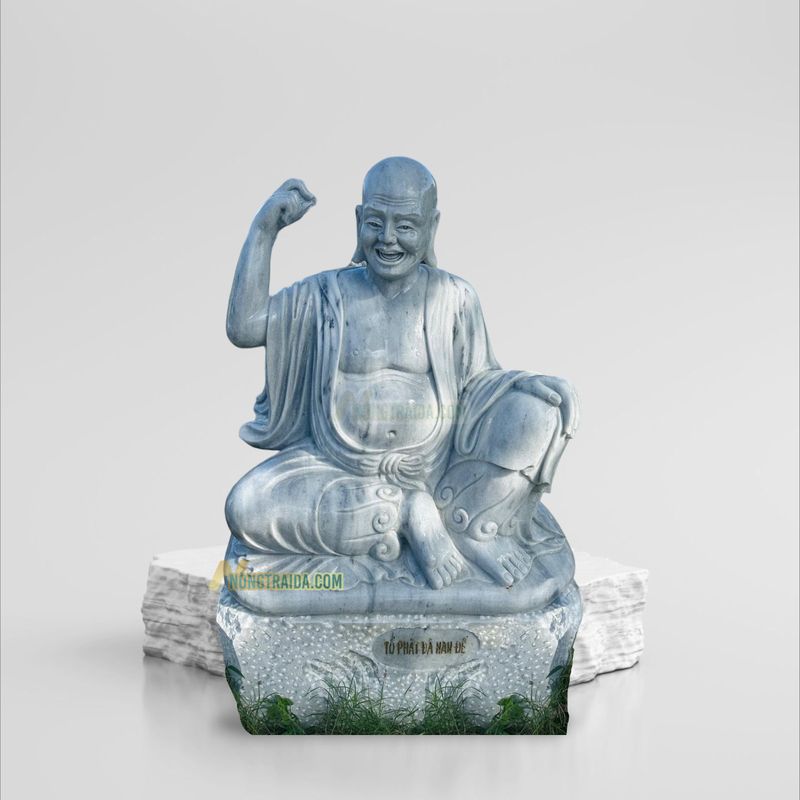 Tượng 18 Vị La Hán Chùa Tây Phương – Sư Tổ Phật Đà Nan Đề Bằng Đá Non Nước