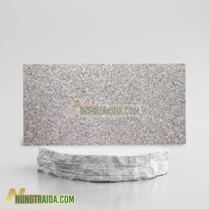 Đá granite trắng Suối Lau mặt băm 30x60x2cm